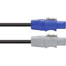 CANFORD AC MAINS CORDSET Powercon NAC3FCA - Powercon NAC3FCB, 2.5mm cable, TRS, 30m, black